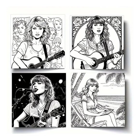 Taylor Swift Coloring book - Picture 6 of 6